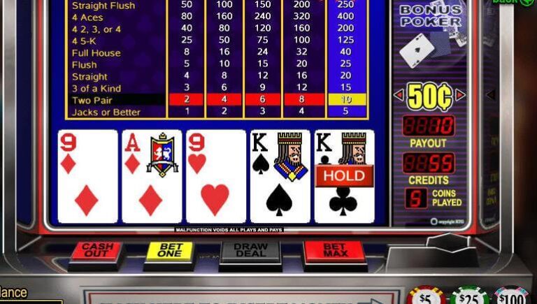 how do you play video poker online